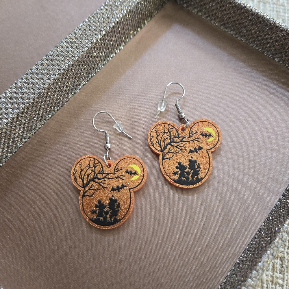 Mickey & Minnie Haloween Earrings